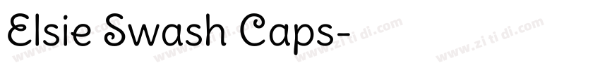 Elsie Swash Caps字体转换